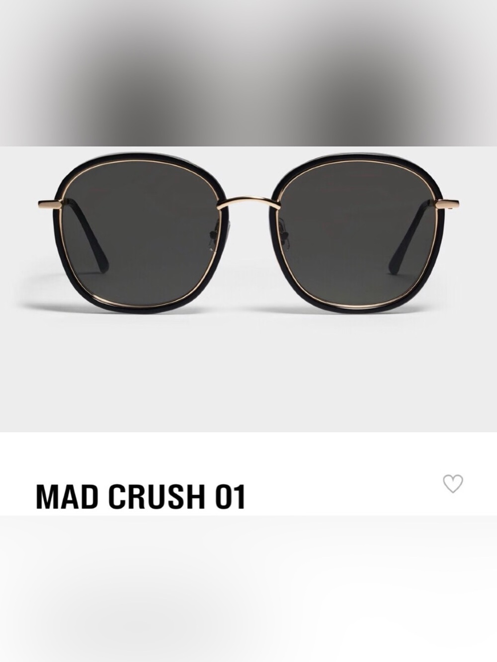 Gentle Monster Mad Crush 01 Round Sunglasses with Original Pouch